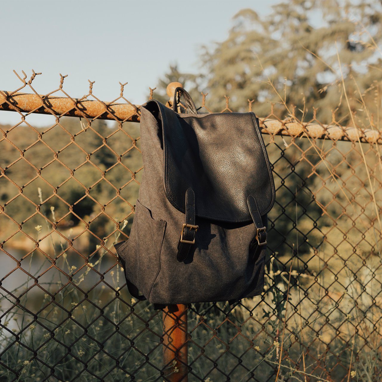 Shaun Canvas Cinched Backpack